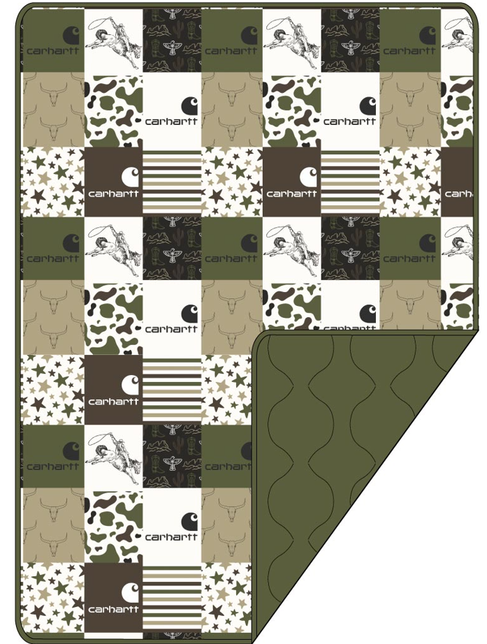 Western Hartt Camo Quilted Blanket