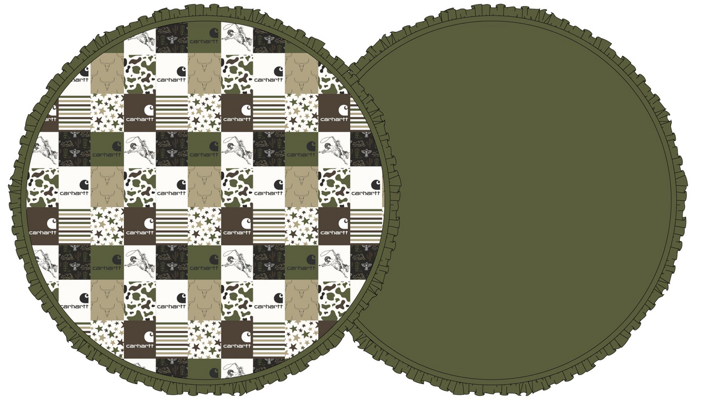 Western Hartt Camo Bamboo Ruffle Playmat