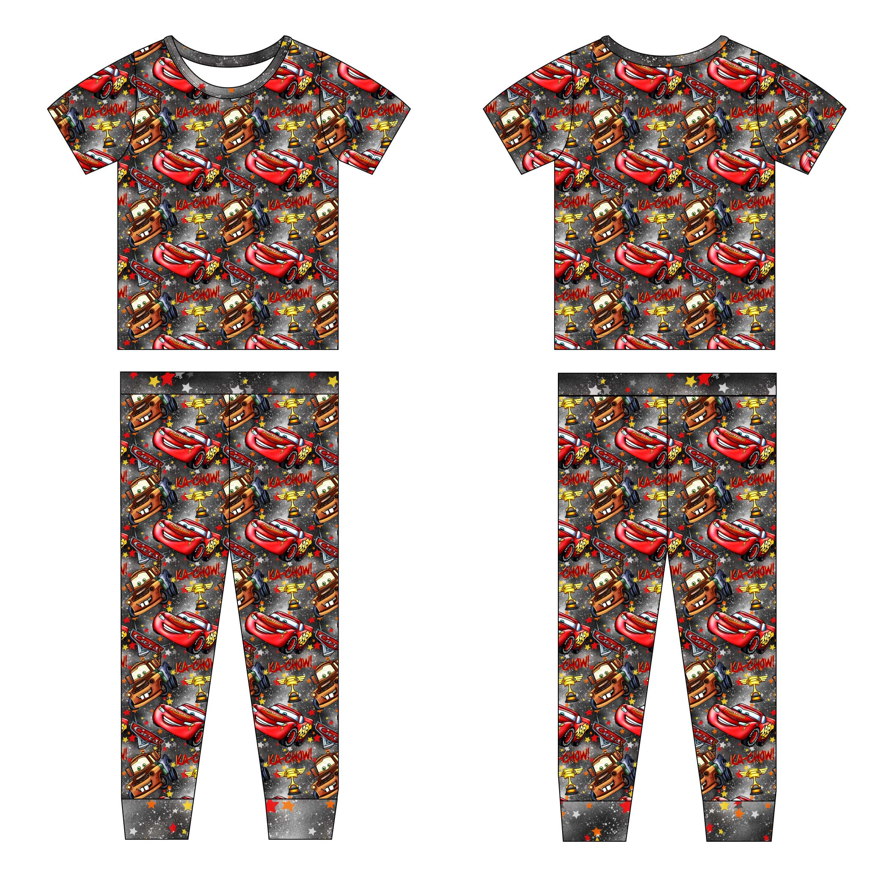Ka-Chow! 2 Piece Short Sleeve and Pants Pajamas