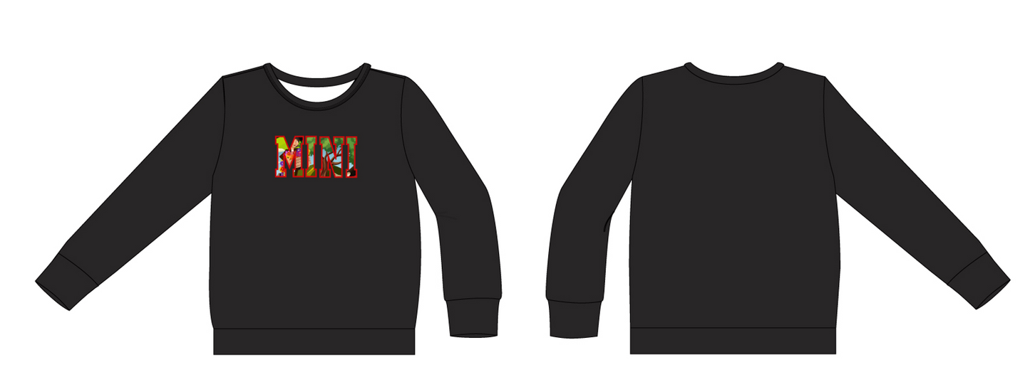 Flower Bull MINI French Terry Crew (Daywear)