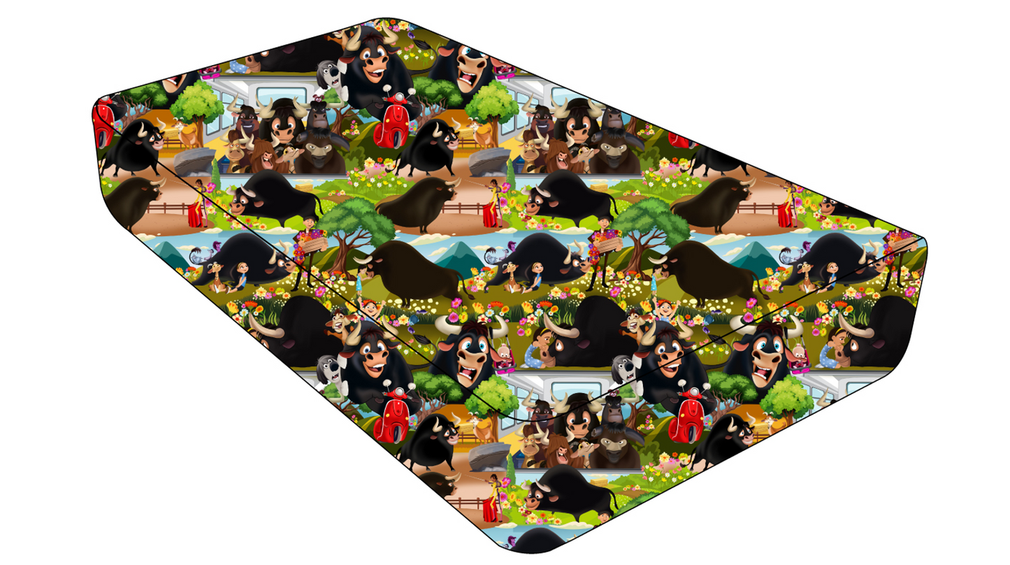 Flower Bull Twin Fitted Sheet