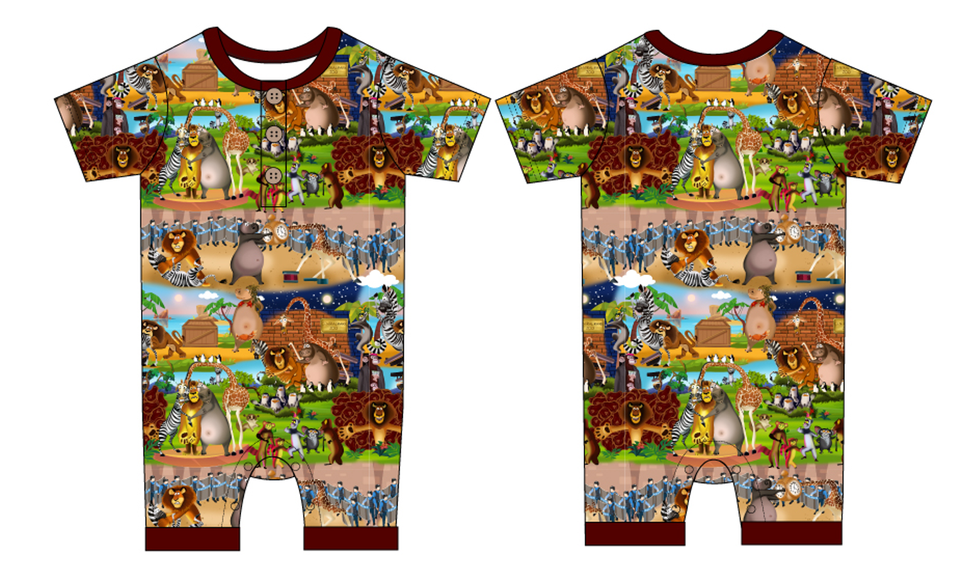Central Park Shorty with Buttons and Snaps (Daywear)