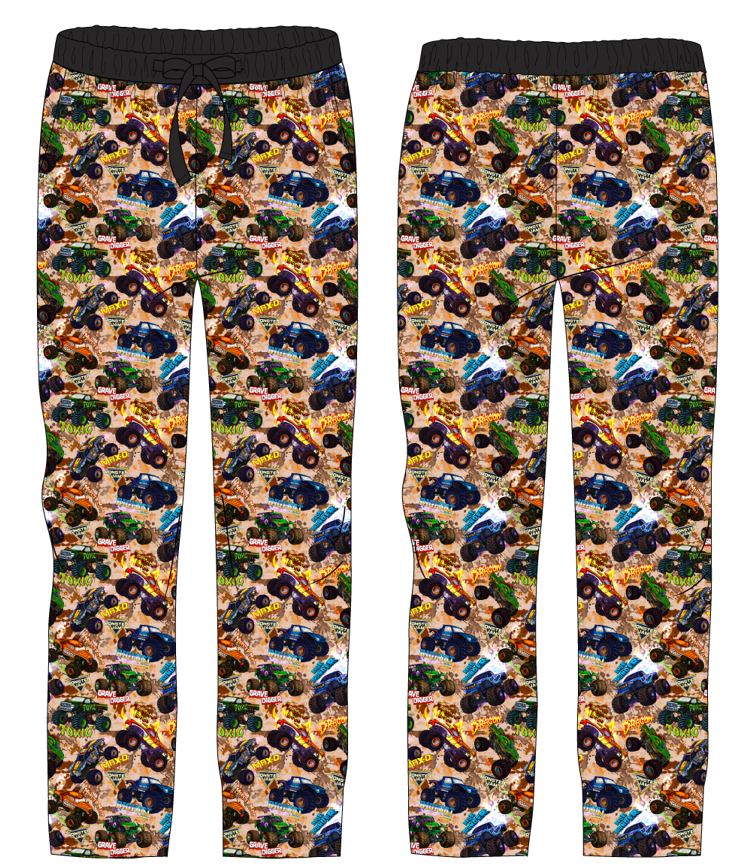 Monster Trucks - Old School - Men's Lounge Pants with Pockets