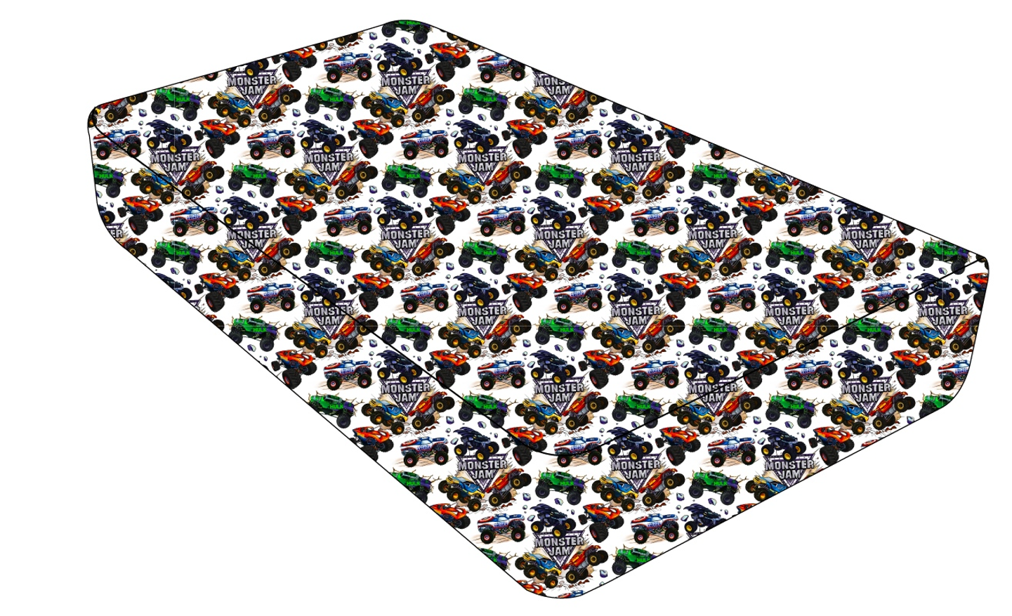 Monster Trucks Twin Fitted Sheet