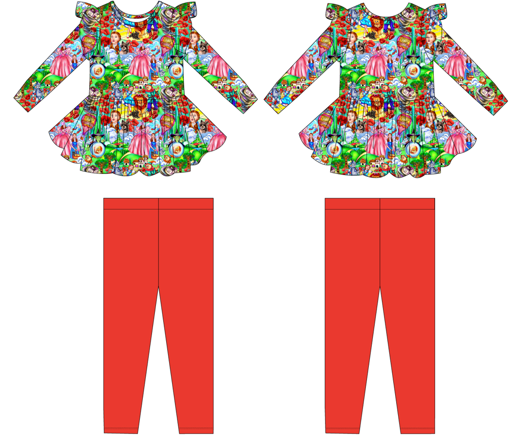 Dorothy Long Sleeve Peplum and Pants (Daywear)