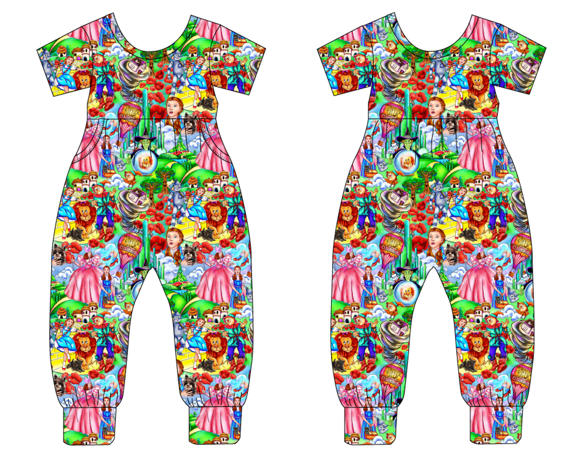 Dorothy Short Sleeve Duckie Romper (Daywear)