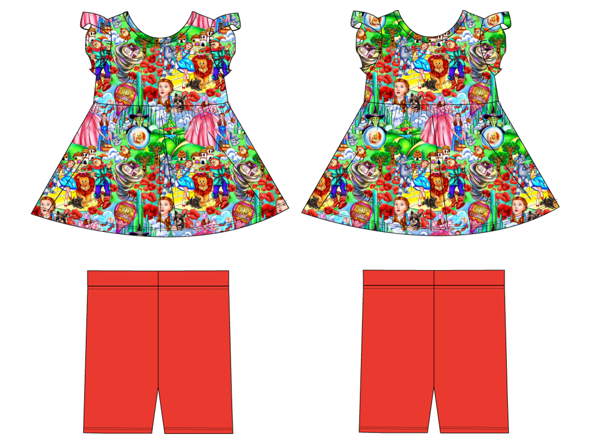 Dorothy Short Sleeve Peplum and Shorts (Daywear)