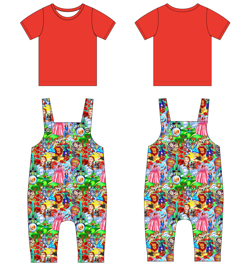 Dorothy Short Sleeve Shirt and Overalls (Daywear)