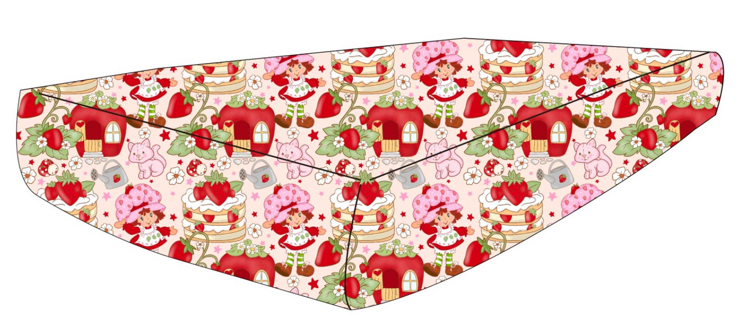 Strawberry Custard Crib Sheet