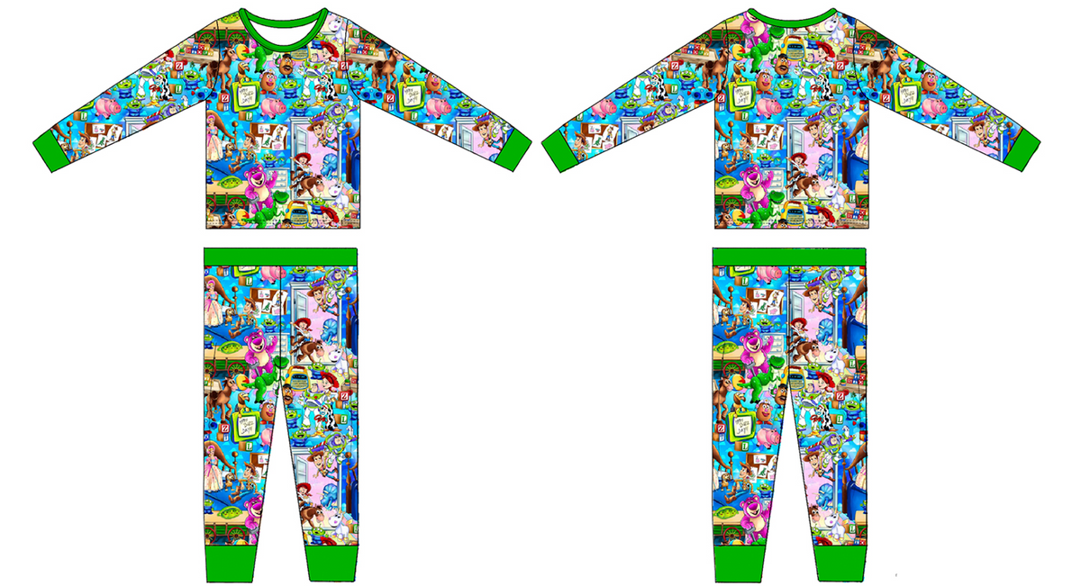 Andys Toys 2 Piece Long Sleeve and Pants Pajamas