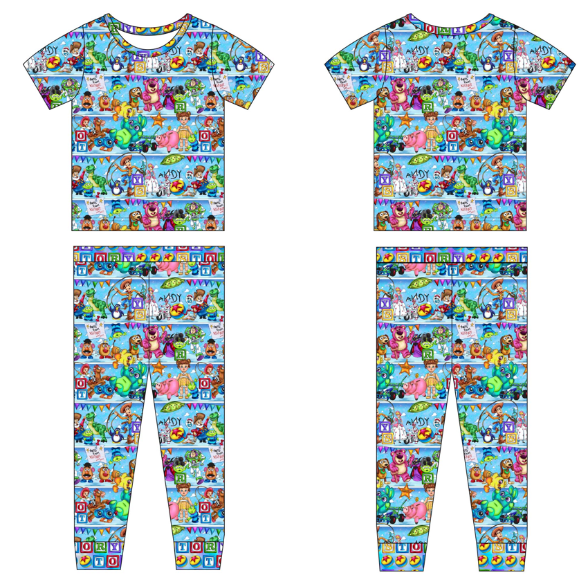 Andy's Shelf 2 Piece Short Sleeve and Pants Pajamas