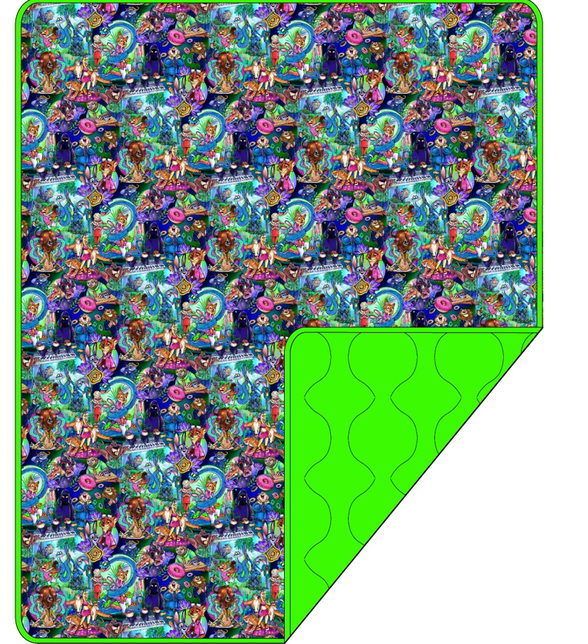 Zoo Friends Quilted Blanket