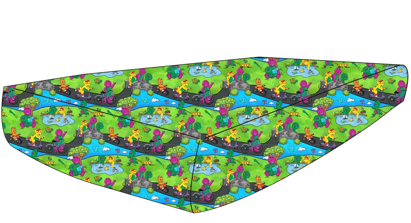 Purple Dinosaur Crib Sheet