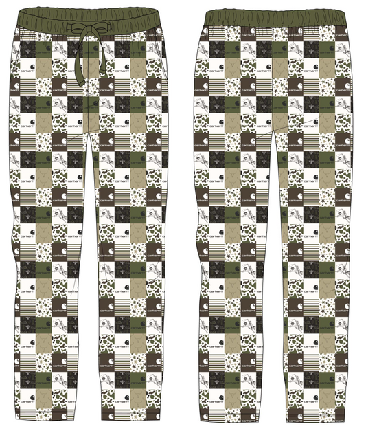 Western Hartt Men's Camo Lounge Pants with Pockets