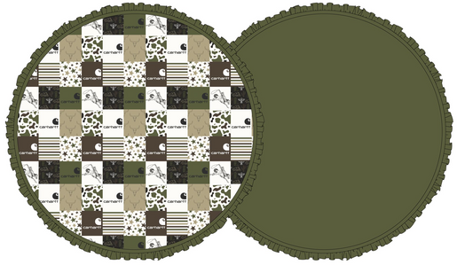 Western Hartt Camo Bamboo Ruffle Playmat