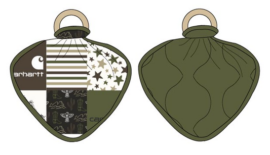 Western Hartt Camo Wooden Ring Quilted Lovey