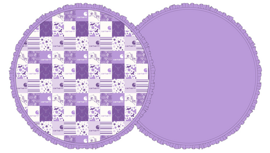 Western Hartt Lavender Bamboo Ruffle Playmat