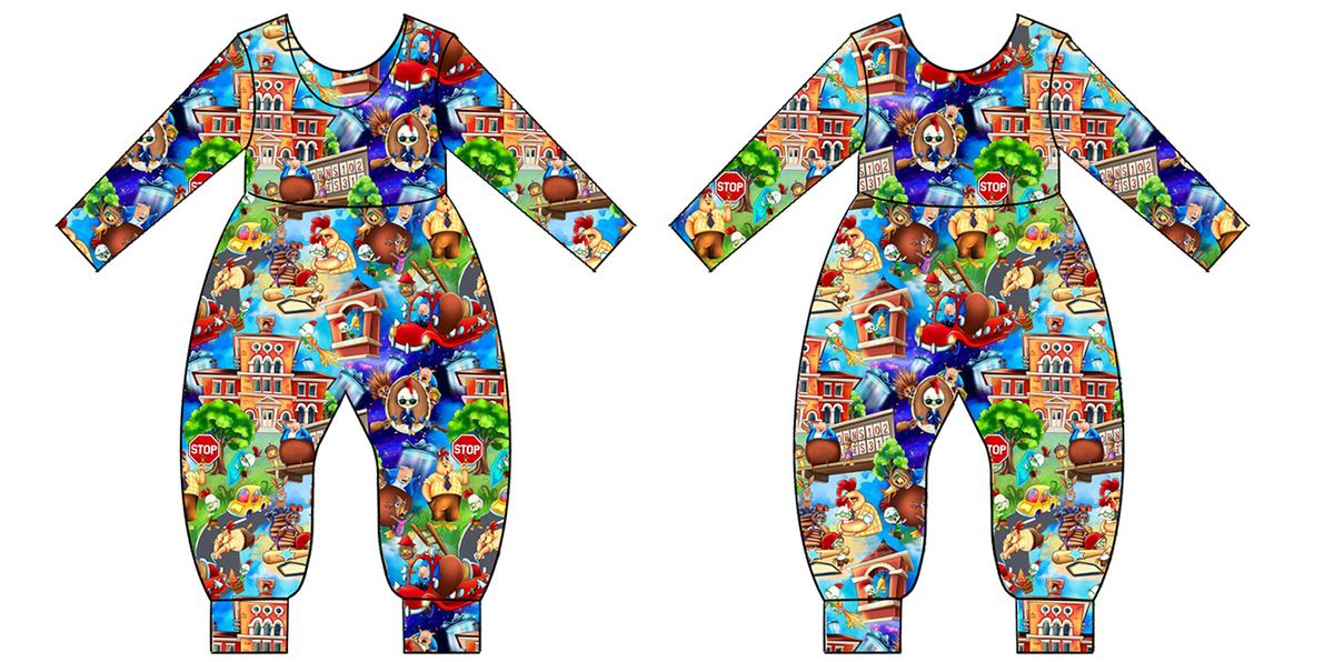 Little Chicken Quarter Sleeve Duckie Romper (Daywear)