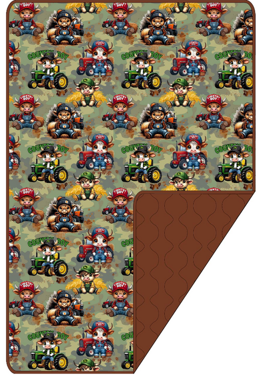 Country Boys Quilted Blanket