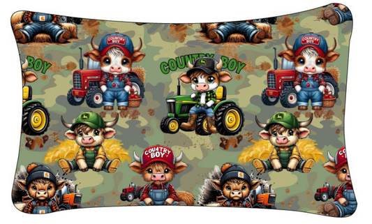Country Boys Standard Pillowcase (with Zipper)