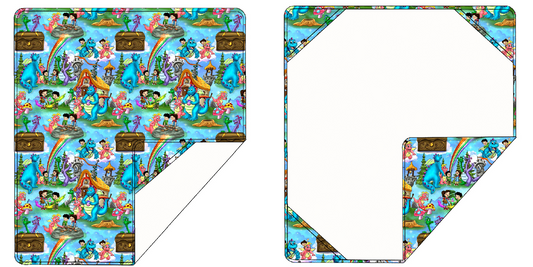 Tales of Dragons Bamboo French Terry Hooded Towel
