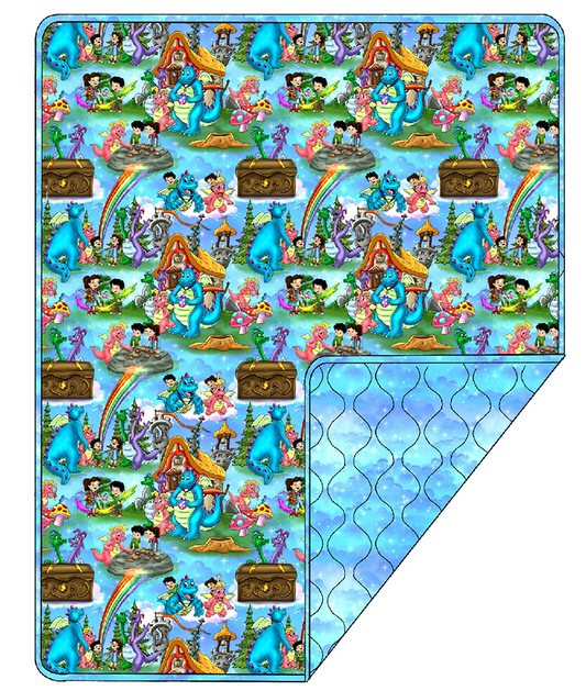Tales of Dragons Quilted Blanket