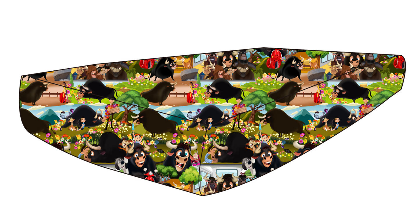 Flower Bull Crib Sheet