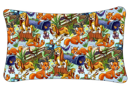 Playful Pals Standard Pillowcase (with Zipper)