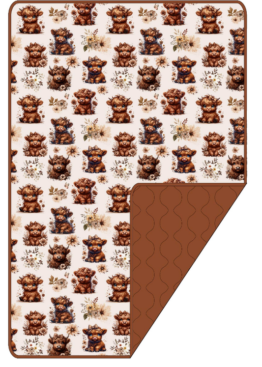 Highland Florals Quilted Blanket
