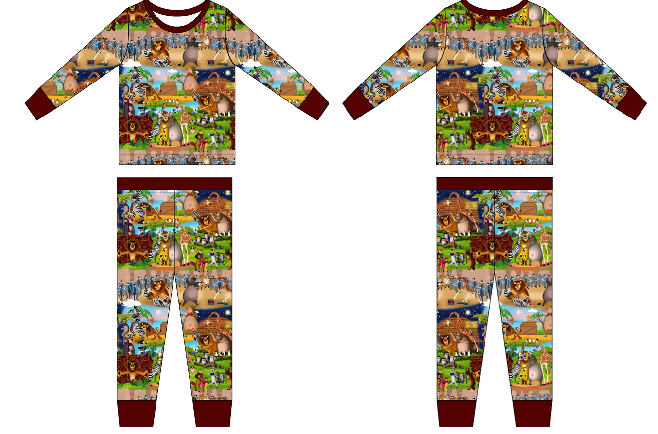 Central Park Zoo - 2 Piece Long Sleeve and Pants Pajamas