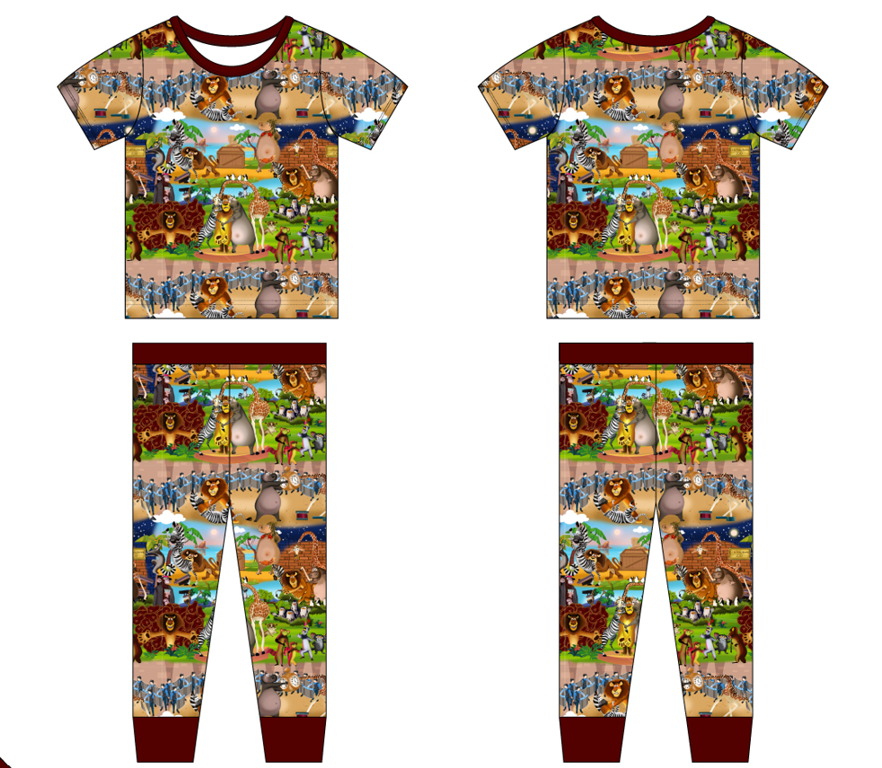 Central Park 2 Piece Short Sleeve and Pants Pajamas