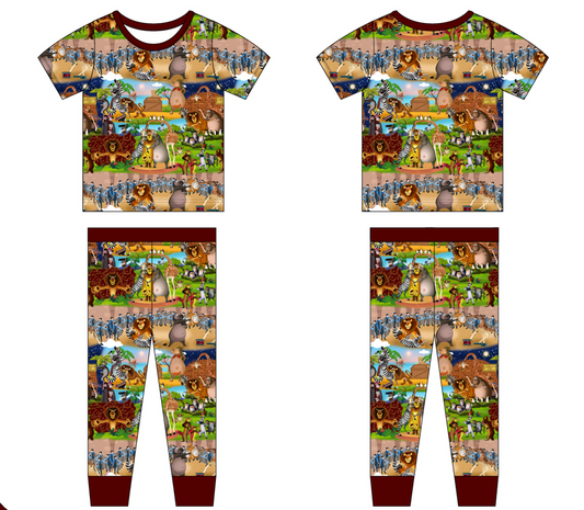 Central Park 2 Piece Short Sleeve and Pants Pajamas