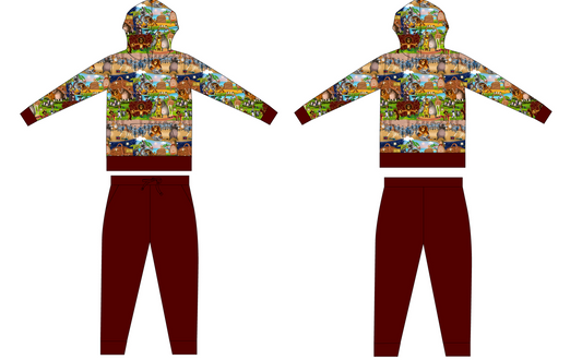 Central Park French Terry Hoodie and Joggers (Daywear)