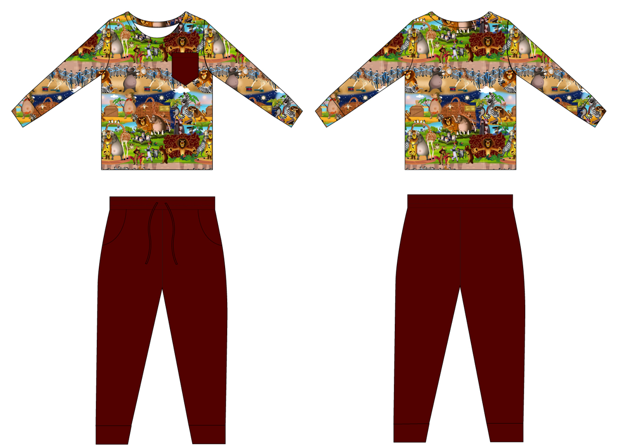 Central Park 2 Piece Long Sleeve Shirt and Joggers (Daywear)
