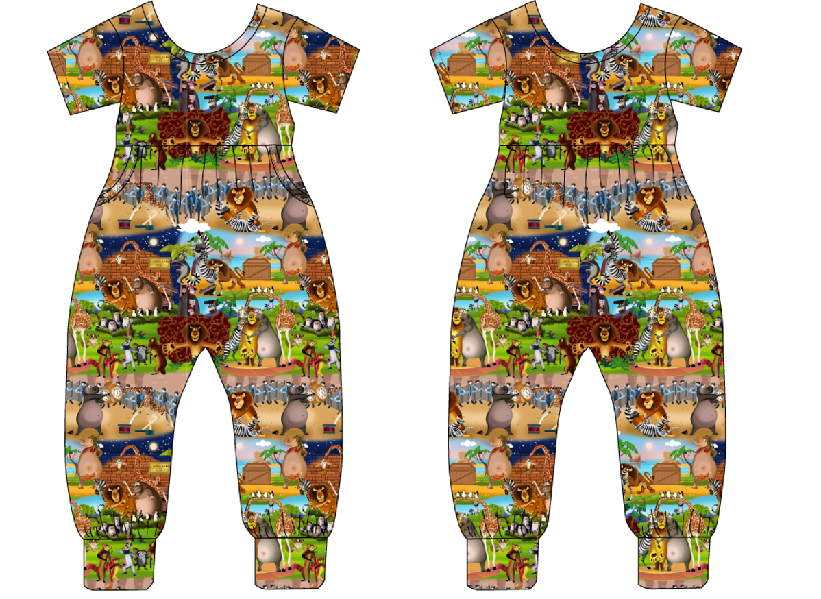 Central Park Short Sleeve Duckie Romper (Daywear)
