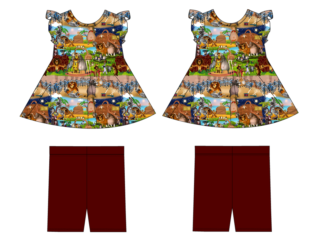 Central Park Short Sleeve Peplum and Shorts (Daywear)