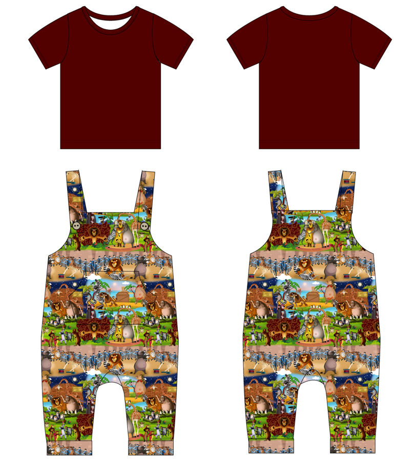 Central Park Short Sleeve Shirt and Overalls (Daywear)