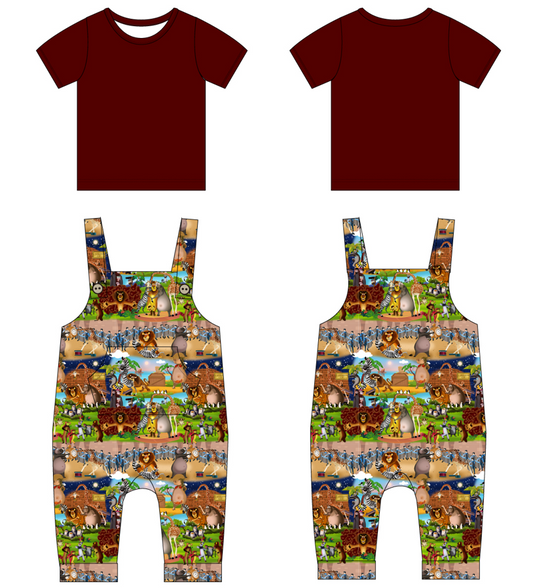 Central Park Short Sleeve Shirt and Overalls (Daywear)