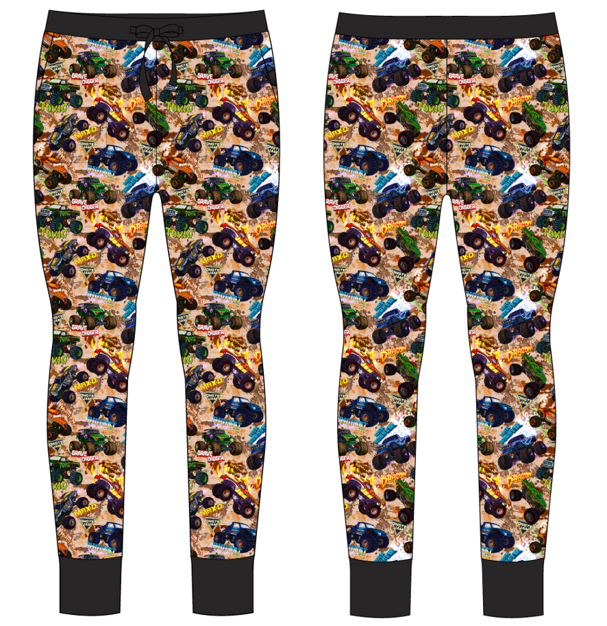 Monster Trucks - Old School - Women's Jogger Pants with Pockets