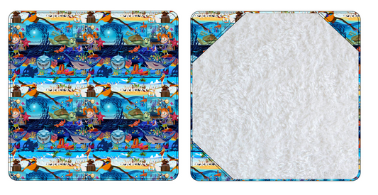 Just Keep Swimming Bamboo French Terry Hooded Towel