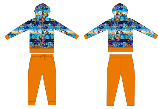 Just Keep Swimming French Terry Hoodie and Joggers (Daywear)