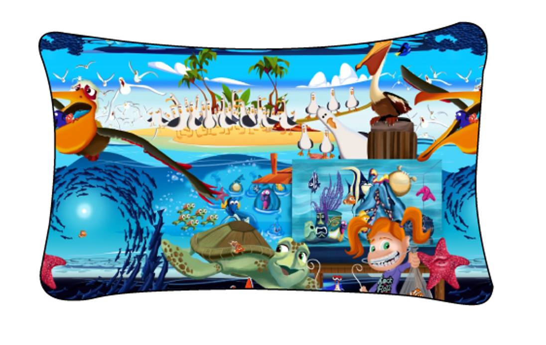 Just Keep Swimming Standard Pillowcase (with Zipper)