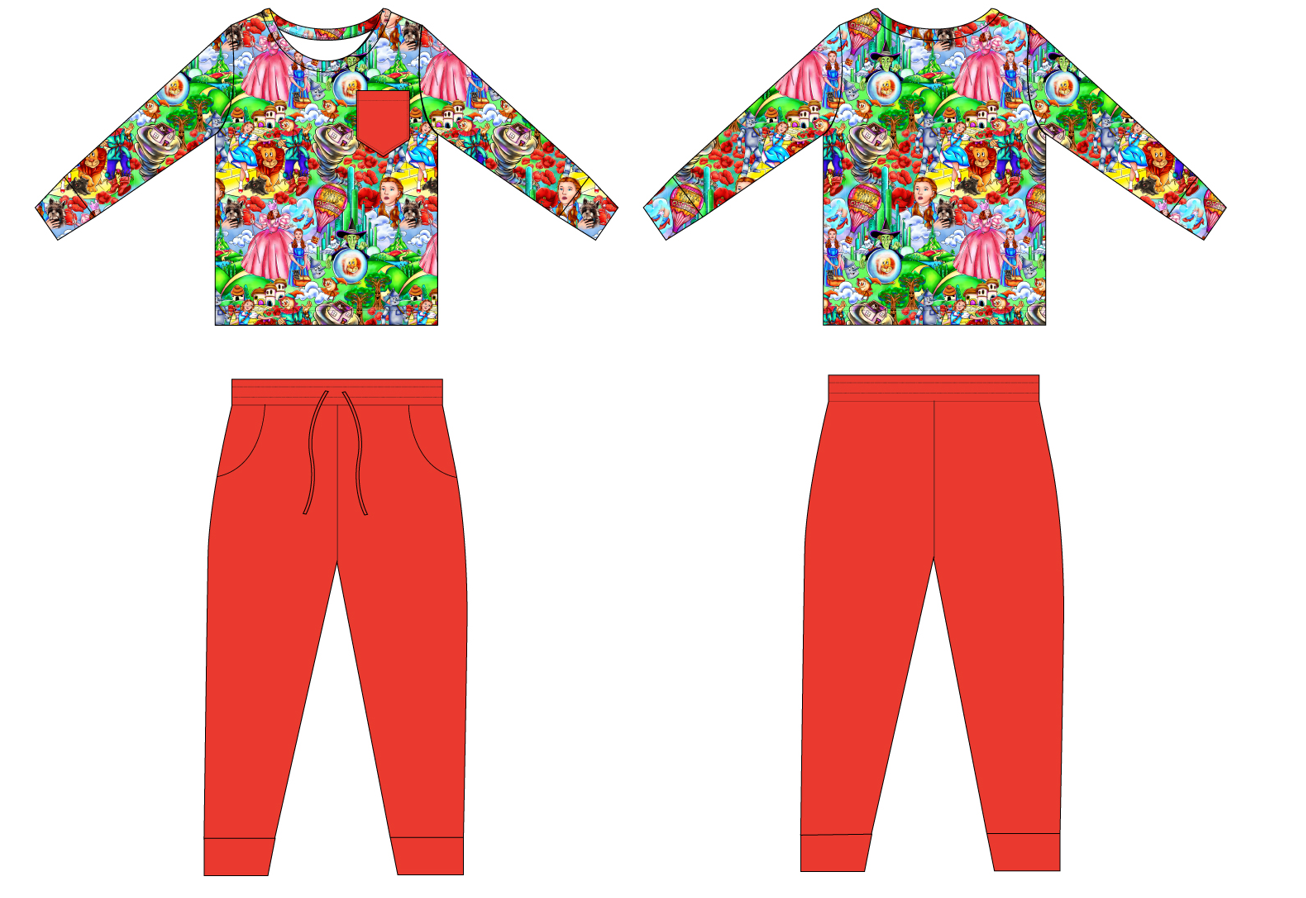 Dorothy 2 Piece Long Sleeve Shirt and Joggers (Daywear)