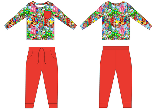 Dorothy 2 Piece Long Sleeve Shirt and Joggers (Daywear)