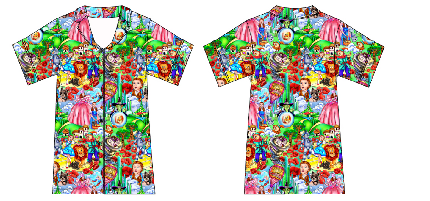 Dorothy Adult Moo Moo with Pockets