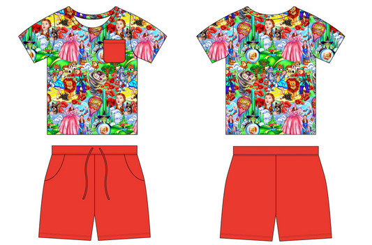 Dorothy 2 Piece Pocket Tee and Shorts (Daywear)