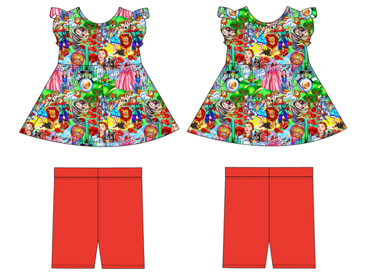 Dorothy Short Sleeve Peplum and Shorts (Daywear)