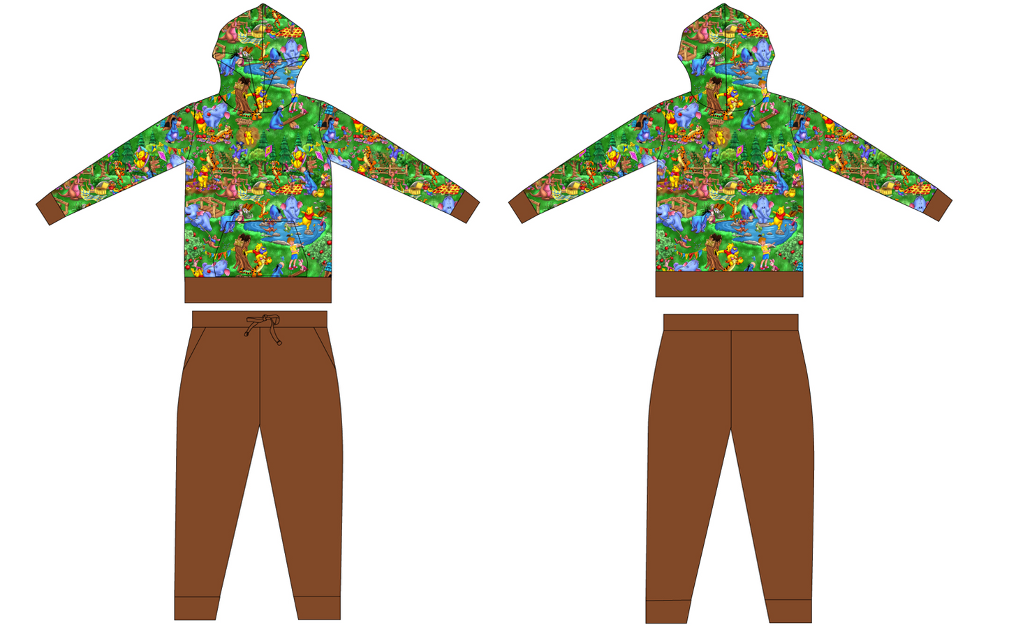 Pooh Picnic French Terry Hoodie and Joggers (Daywear)