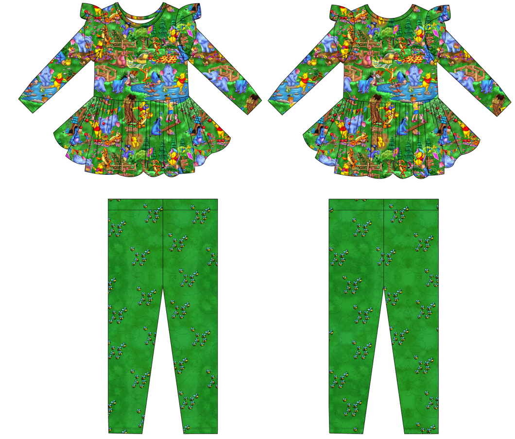 Pooh Picnic Long Sleeve Peplum and Pants (Daywear)