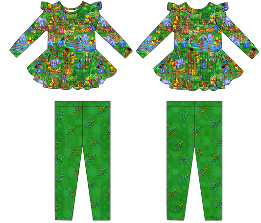 Pooh Picnic Long Sleeve Peplum and Pants (Daywear)
